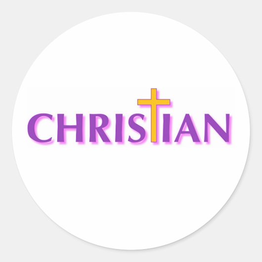 Christelijk Ronde Sticker (Voorkant)