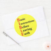 Christelijk Ronde Sticker (Envelop)