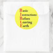 Christelijk Ronde Sticker (Tas)