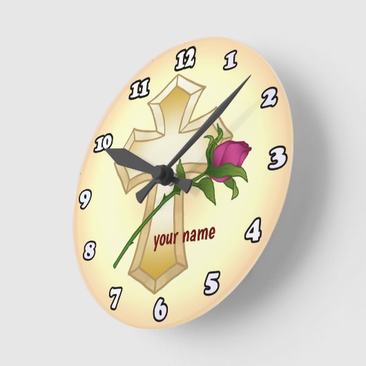 Christelijk roos Cross klok (Hoek)