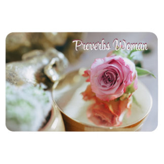 Christelijk Roos en Spreuken Vrouw Magneet