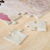 Christelijk roze kruis geloven legpuzzel (Zijkant)