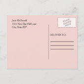 Christelijk Roze Paars Floral Afstuderen Foto Aankondigingskaart (Achterkant)