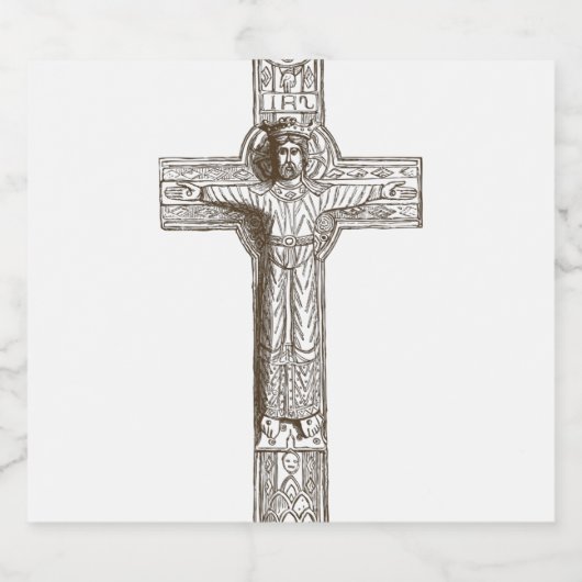 Christelijk Rubriekskruis Bier Etiket (Enkel label)