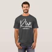 Christelijk runner-ritten met t-shirt (Voorkant volledig)