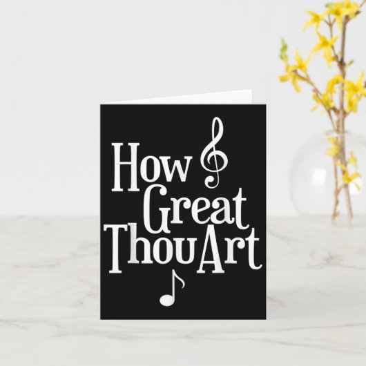 Christelijk S Hoe Groot Ben Jij  Kaart (Gele Bloem)