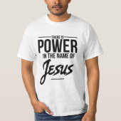 Christelijk samenhangende t-shirt - Jesus is Power (Voorkant)