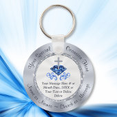 Christelijk Sapphire 65th Church Jubileum Favors Sleutelhanger