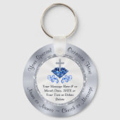 Christelijk Sapphire 65th Church Jubileum Favors Sleutelhanger (Voorkant)