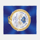 Christelijk, Sapphire Wedding Jubileum Gifts Fleece Deken (Voorkant (Horizontaal))
