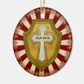 Christelijk Schild Keramisch Ornament (Links)