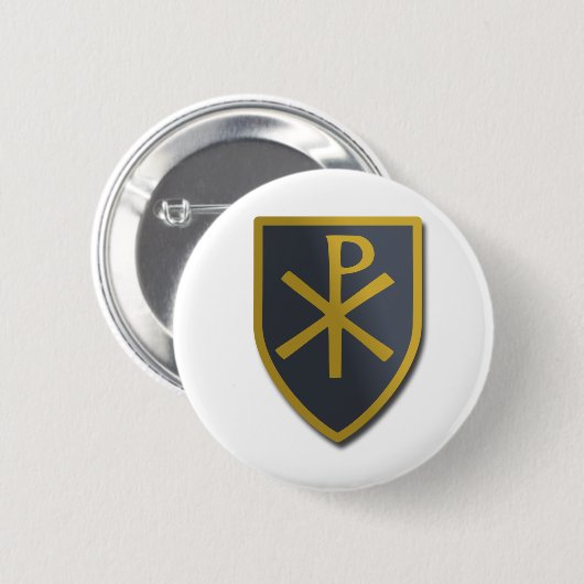Christelijk schild ronde button 5,7 cm (Voorkant /achterkant)