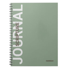 Christelijk Schrift Gepersonaliseerd Groen Dagboek Notitieboek