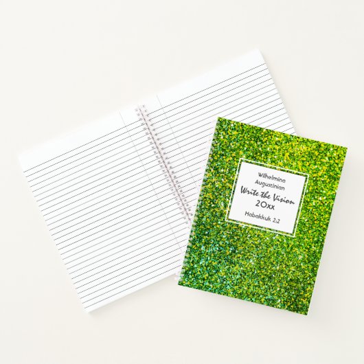 CHRISTELIJK SCHRIJF DE VISIE  GROEN NOTITIEBOEK (Binnen)