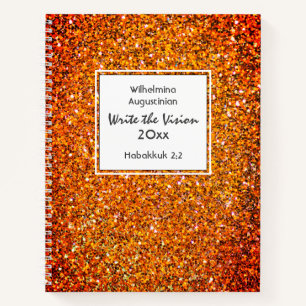 CHRISTELIJK SCHRIJF DE VISIE ROOD NOTITIEBOEK