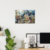 Christelijk Schussele Ocean Life Poster (Thuiskantoor)