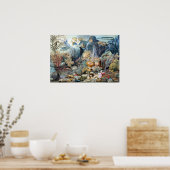 Christelijk Schussele Ocean Life Poster (Keuken)