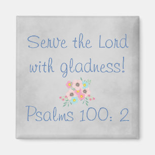 Christelijk Serve the Lord Magneet