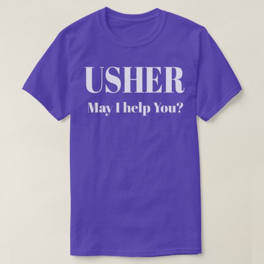 Christelijk Shirt Usher-kerkcadeau (Design voorkant)