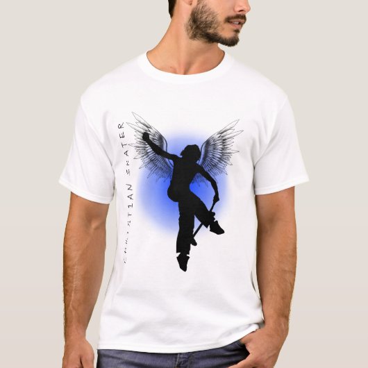 Christelijk Skater Blue T-shirt (Voorkant)