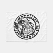 Christelijk skelet Ezekiel en Dry Bone Band Bijbel Fleece Deken (Voorkant (Horizontaal))