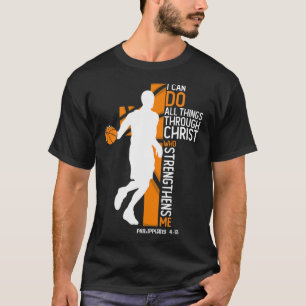 Christelijk Skelet Kruis Ik Kan Alle Dingen Doen D T-shirt