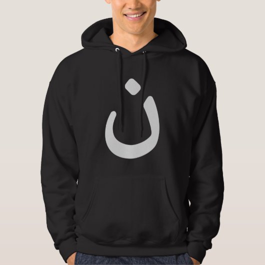 Christelijk solidair overhemd hoodie (Voorkant)