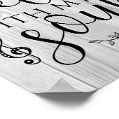 Christelijk Song het is goed met mijn Soul Typogra Poster (Hoek)