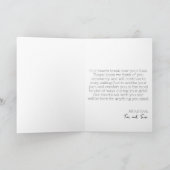 Christelijk | Sorry voor uw verlies | Sympathiekaa Kaart (Binnen)