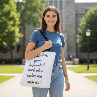 Christelijk Spaans Bijbelvers Handelingen 17 Hecho Tote Bag
