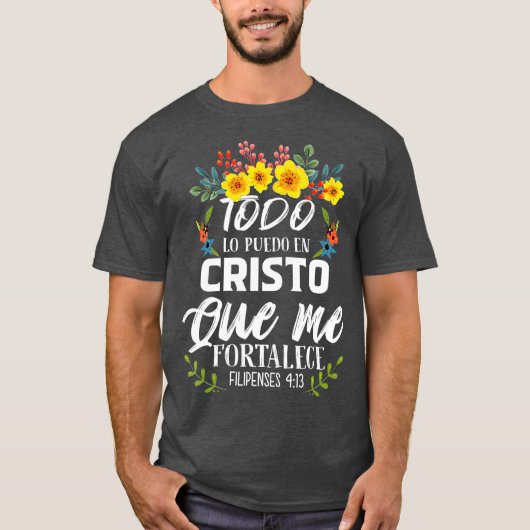 Christelijk Spaans Cadeaus Vrouwen Religieuze Bijb T-shirt (Voorkant)