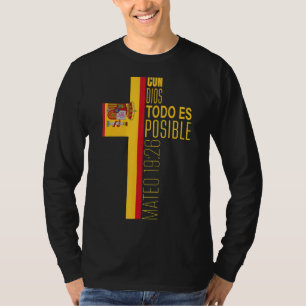 Christelijk Spaans Religieuze Bijbelverzen Spanje T-shirt