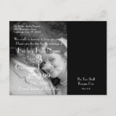 Christelijk sparen de Datum met Uw Foto's Aankondigingskaart (Achterkant)