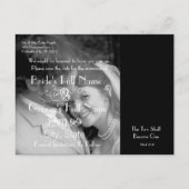 Christelijk sparen de Datum met Uw Foto's Aankondigingskaart (Achterkant)