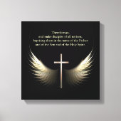 Christelijk Spirit en Cross Custom Bijbel Verse Canvas Afdruk (Voorkant)