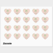 Christelijk Spirit Lead Me Pink & Green Hart Sticker (Vel)