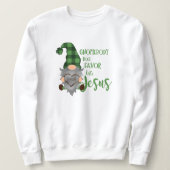 Christelijk St. Patrick's Gnome Schattige Vrouwen  Trui (Design voorkant)