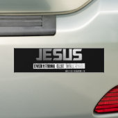Christelijk staal JESUS: alles zal verdwijnen Bumpersticker (Op auto)