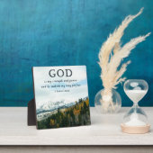 Christelijk stadscentrum in berggebieden met Easel Fotoplaat (Insitu)