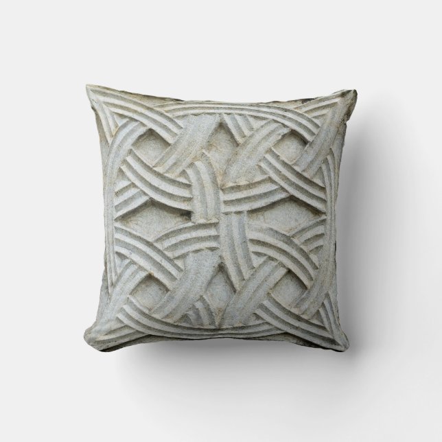 Christelijk stenen snijwerk Ancient Pattern Kussen (Voorkant)