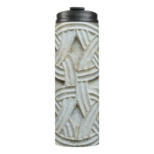 Christelijk stenen snijwerk Ancient Pattern Thermosbeker (Voorkant)