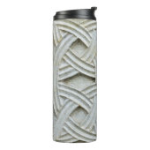 Christelijk stenen snijwerk Ancient Pattern Thermosbeker (Gedraaid links)