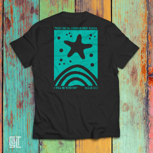 Christelijk Stervisontwerp Als Je Door Diepe Passe T-shirt