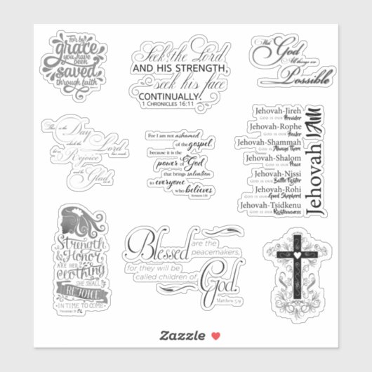 Christelijk Sticker (Vel)