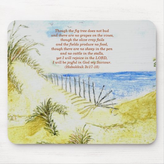 "Christelijk strand" Mousepad Muismat (Voorkant)