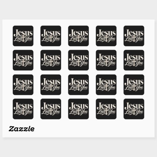Christelijk Sublimatieontwerp Vierkante Sticker (Vel)