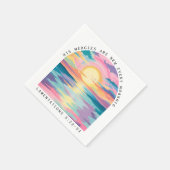 Christelijk Sunset Bible Verse Servet (Hoek)