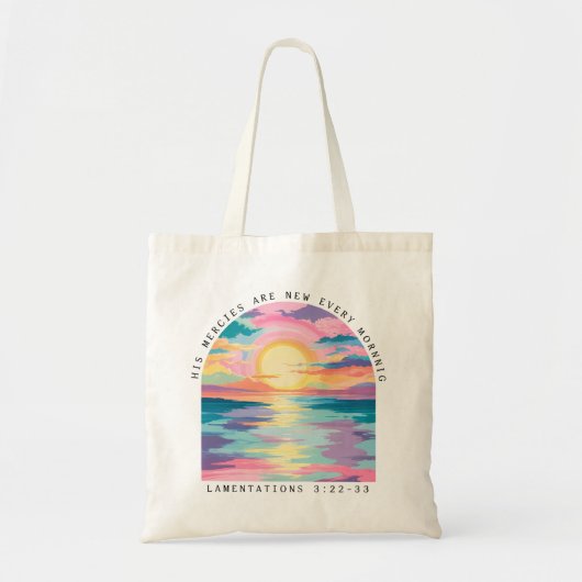 Christelijk Sunset Bible Verse Tote Bag (Voorkant)