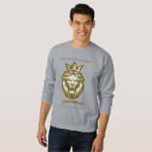 Christelijk sweatshirt van de Leeuw van Juda – God (Voorkant volledig)
