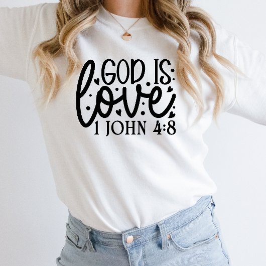 Christelijk Sweatshirt voor vrouwen God is liefde